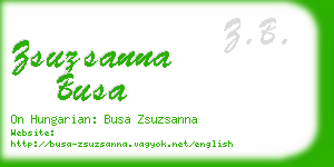 zsuzsanna busa business card